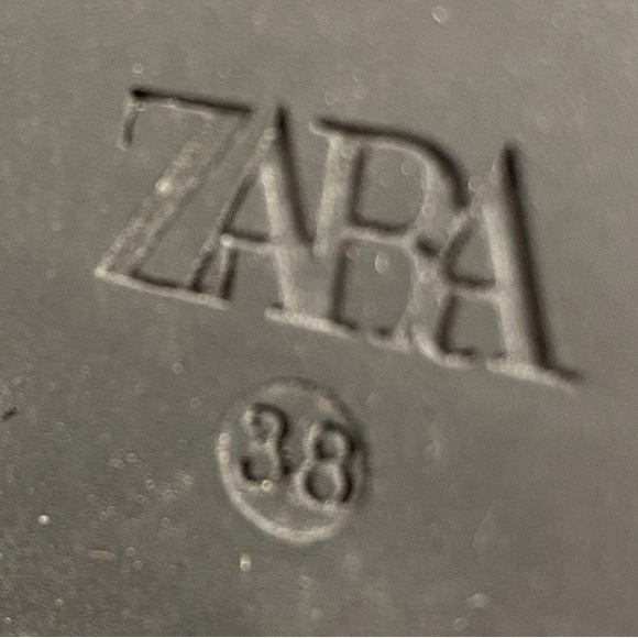 ZARA Black Leather Combat Boots Double Buckle Grommet Lace Up Lug Sole Size 7.5 - Picture 16 of 16